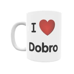 Taza - I ❤ Dobro Regalo original y funcional. Taza personalizada de tu localidad.