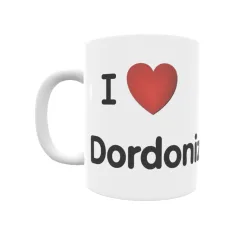 Taza - I ❤ Dordoniz Regalo original y funcional. Taza personalizada de tu localidad.