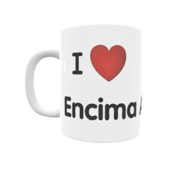 Taza - I ❤ Encima Angulo Regalo original y funcional. Taza personalizada de tu localidad.