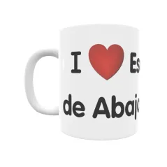 Taza - I ❤ Escóbados de Abajo Regalo original y funcional. Taza personalizada de tu localidad.