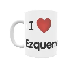 Taza - I ❤ Ezquerra Regalo original y funcional. Taza personalizada de tu localidad.