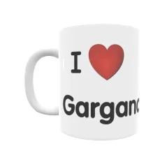 Taza - I ❤ Garganchón Regalo original y funcional. Taza personalizada de tu localidad.