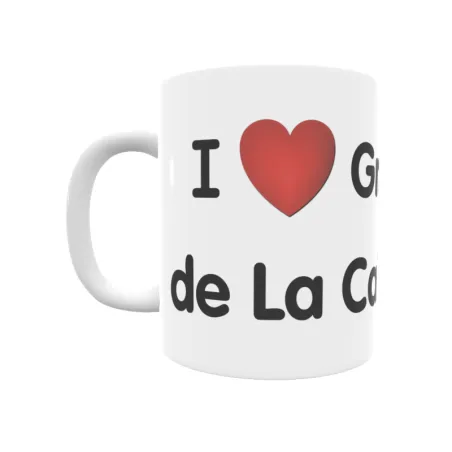 Taza - I ❤ Granja de La Cabañuela Regalo original y funcional. Taza personalizada de tu localidad.