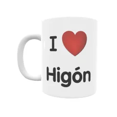 Taza - I ❤ Higón Regalo original y funcional. Taza personalizada de tu localidad.