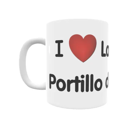 Taza - I ❤ La Aldea del Portillo del Busto Regalo original y funcional. Taza personalizada de tu localidad.