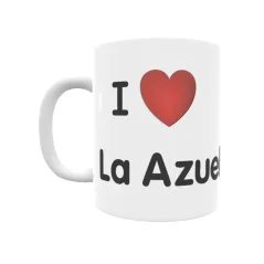 Taza - I ❤ La Azuela Regalo original y funcional. Taza personalizada de tu localidad.