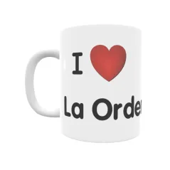 Taza - I ❤ La Orden Regalo original y funcional. Taza personalizada de tu localidad.