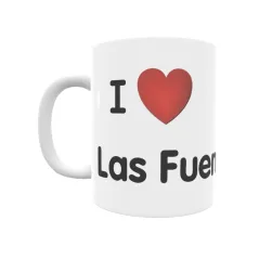 Taza - I ❤ Las Fuentes Regalo original y funcional. Taza personalizada de tu localidad.