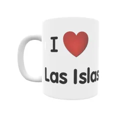 Taza - I ❤ Las Islas Regalo original y funcional. Taza personalizada de tu localidad.