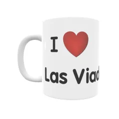 Taza - I ❤ Las Viadas Regalo original y funcional. Taza personalizada de tu localidad.