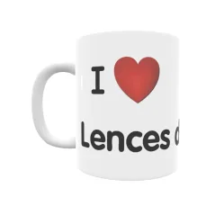 Taza - I ❤ Lences de Bureba Regalo original y funcional. Taza personalizada de tu localidad.