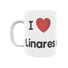 Taza - I ❤ Linares de Bricia Regalo original y funcional. Taza personalizada de tu localidad.