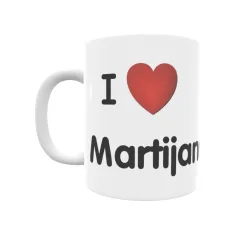 Taza - I ❤ Martijana Regalo original y funcional. Taza personalizada de tu localidad.