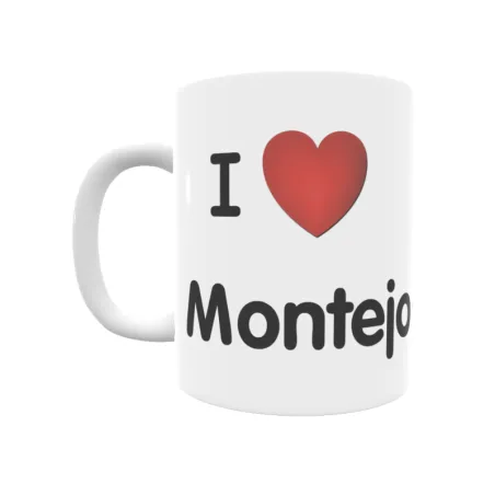 Taza - I ❤ Montejo de Cebas Regalo original y funcional. Taza personalizada de tu localidad.