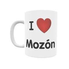 Taza - I ❤ Mozón Regalo original y funcional. Taza personalizada de tu localidad.