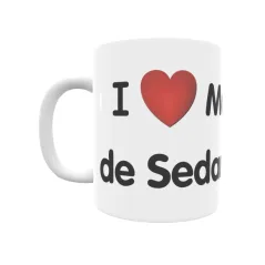 Taza - I ❤ Mozuelos de Sedano Regalo original y funcional. Taza personalizada de tu localidad.