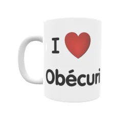 Taza - I ❤ Obécuri Regalo original y funcional. Taza personalizada de tu localidad.