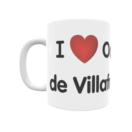 Taza - I ❤ Ocón de Villafranca Regalo original y funcional. Taza personalizada de tu localidad.