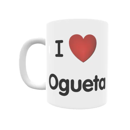 Taza - I ❤ Ogueta Regalo original y funcional. Taza personalizada de tu localidad.