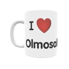 Taza - I ❤ Olmosalbos Regalo original y funcional. Taza personalizada de tu localidad.