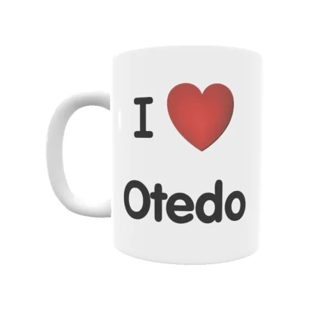 Taza - I ❤ Otedo Regalo original y funcional. Taza personalizada de tu localidad.