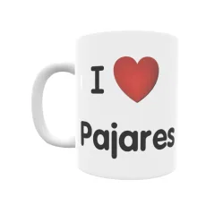 Taza - I ❤ Pajares Regalo original y funcional. Taza personalizada de tu localidad.