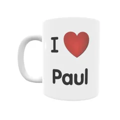 Taza - I ❤ Paul Regalo original y funcional. Taza personalizada de tu localidad.