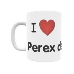 Taza - I ❤ Perex de Losa Regalo original y funcional. Taza personalizada de tu localidad.