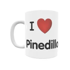 Taza - I ❤ Pinedillo Regalo original y funcional. Taza personalizada de tu localidad.