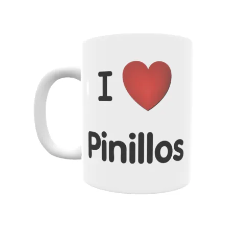 Taza - I ❤ Pinillos Regalo original y funcional. Taza personalizada de tu localidad.