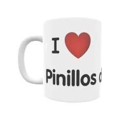 Taza - I ❤ Pinillos de Esgueva Regalo original y funcional. Taza personalizada de tu localidad.