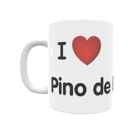 Taza - I ❤ Pino de Bureba Regalo original y funcional. Taza personalizada de tu localidad.