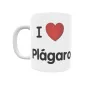 Taza - I ❤ Plágaro