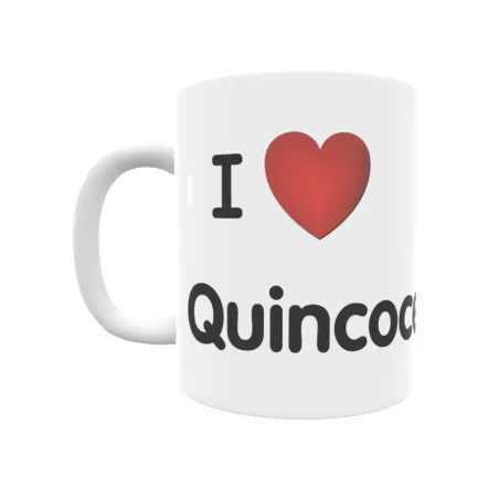 Taza - I ❤ Quincoces de Suso Regalo original y funcional. Taza personalizada de tu localidad.