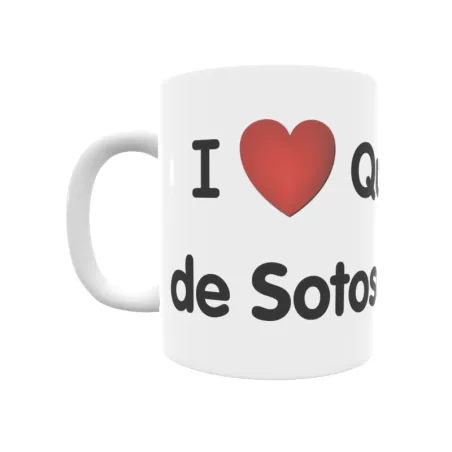 Taza - I ❤ Quintanilla de Sotoscueva Regalo original y funcional. Taza personalizada de tu localidad.