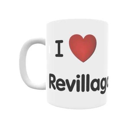 Taza - I ❤ Revillagodos Regalo original y funcional. Taza personalizada de tu localidad.