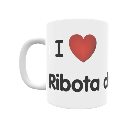 Taza - I ❤ Ribota de Ordunte Regalo original y funcional. Taza personalizada de tu localidad.