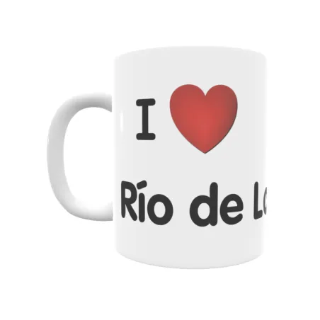 Taza - I ❤ Río de Losa Regalo original y funcional. Taza personalizada de tu localidad.