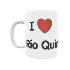 Taza - I ❤ Río Quintanilla Regalo original y funcional. Taza personalizada de tu localidad.