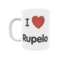 Taza - I ❤ Rupelo Regalo original y funcional. Taza personalizada de tu localidad.