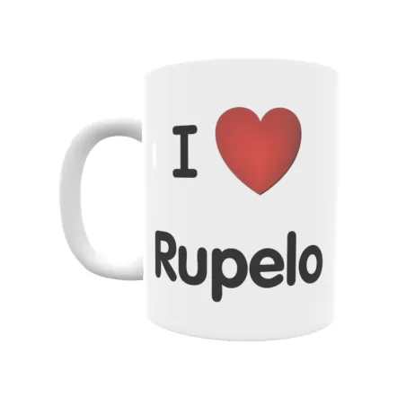 Taza - I ❤ Rupelo Regalo original y funcional. Taza personalizada de tu localidad.