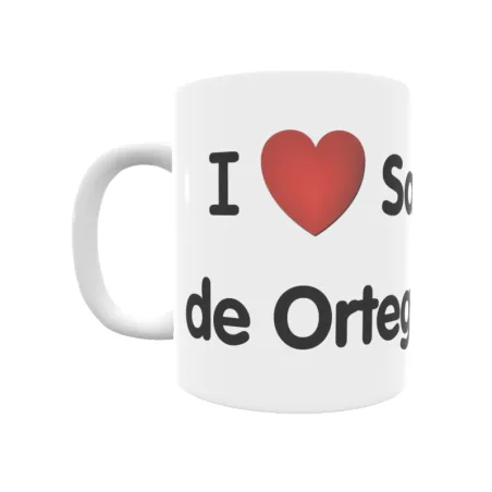 Taza - I ❤ San Juan de Ortega Regalo original y funcional. Taza personalizada de tu localidad.