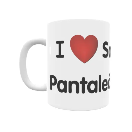 Taza - I ❤ San Pantaleón de Losa Regalo original y funcional. Taza personalizada de tu localidad.