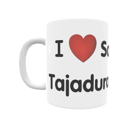 Taza - I ❤ Santa María Tajadura Regalo original y funcional. Taza personalizada de tu localidad.