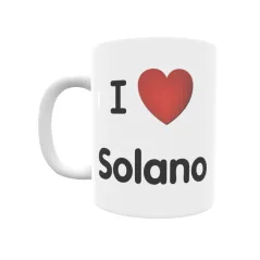 Taza - I ❤ Solano Regalo original y funcional. Taza personalizada de tu localidad.