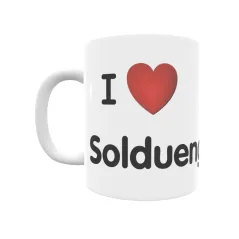 Taza - I ❤ Solduengo Regalo original y funcional. Taza personalizada de tu localidad.