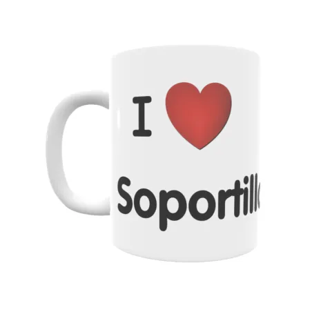 Taza - I ❤ Soportilla Regalo original y funcional. Taza personalizada de tu localidad.