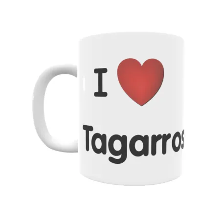 Taza - I ❤ Tagarrosa Regalo original y funcional. Taza personalizada de tu localidad.