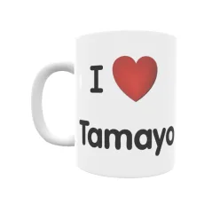 Taza - I ❤ Tamayo Regalo original y funcional. Taza personalizada de tu localidad.