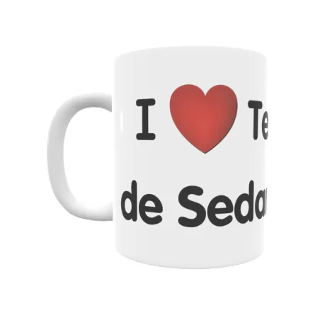 Taza - I ❤ Terradillos de Sedano Regalo original y funcional. Taza personalizada de tu localidad.